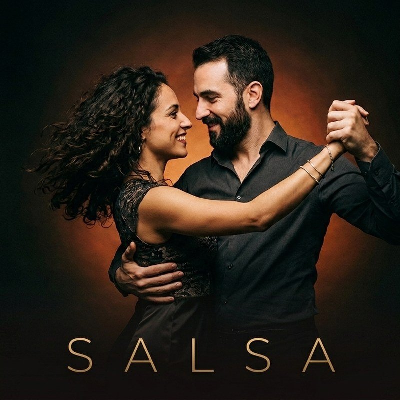 Un couple de danseurs de salsa
